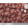 thumbnail image 3 of Soimoi Red Cotton Duck Fabric Paisleys Paisley Print Fabric by the Yard 42 Inch Wide, 3 of 3