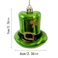 thumbnail image 2 of St Patrick Day Decorations, Irish Gnome Ornament with Green Hat, 4" Hanging Leprechaun Figurine for Tree Table Shelf Door Wall Home Decor Party Easter Decor D, 2 of 6