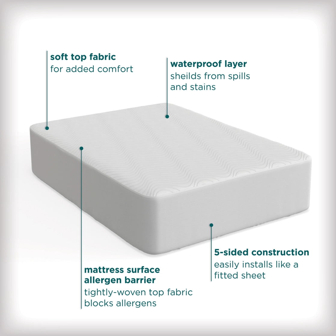 AllerEase Comfort Collection Mattress Protector Twin