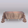 thumbnail image 6 of BalsaCircle 90" x 156" Gold White Satin Stripes Rectangle Tablecloth Dining Linens, 6 of 6