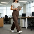 thumbnail image 4 of Hilenly Wide Leg Yoga Pants for Women Crossover High Waist Yoga Pants with Pockets Straight Leg Gym Workout Pants, 4 of 9