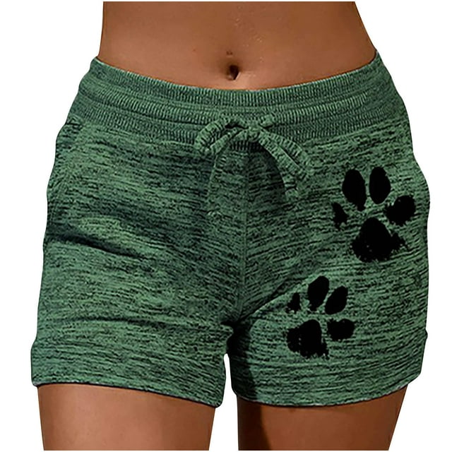 Birdeem Womens Casual Shorts Drawstring Elastic Waist Summer Shorts Comfy Pocketed Solid Pants