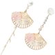 thumbnail image 3 of 1 par de pendientes en forma de abanico Pearas Pendientes largos Joyas para mujeres creativas, 3 of 5