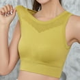 thumbnail image 2 of Ramiter Lingerie for Women Sports Bra Yoga Tops Activewear Workout Clothes for Women S,Yellow, 2 of 4
