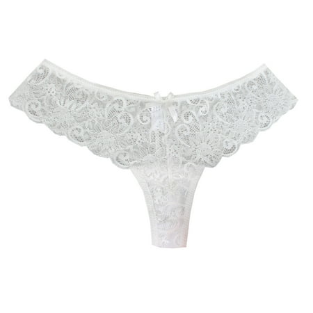 

AnuirheiH Women Underwear Lace Bikini Panties Silky Comfy Lace Briefs Pack Of 6 Multipack Clearance Under $10