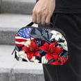 thumbnail image 2 of American Flag USB Organizer | Hard Drive Cases | Charge Cord Organizer | Travel Cord Organizer Case - Oxford Cloth Waterproof Digital Storage Bag 5.9x9.44x3.14 in, 2 of 6