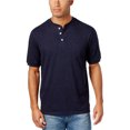 thumbnail image 1 of Camiseta henley moteada Weatherproof para Hombre azul pequeña, 1 of 1