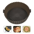 thumbnail image 1 of 14.5cm/5.7inch Air Fryer Liner Reusable Silicone Air Fryer Pot Easy Cleaning Round Silicone Liner Replacement For Parchment Paper Liners, 1 of 5
