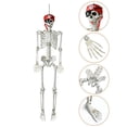 thumbnail image 2 of (Clearance!) Halloween Decorations Skeleton Skull Spirit Scary Life Size Props Posable Skeleton with Movable Joints for Adjusting Hands and Feet Flexibly, 2 of 12