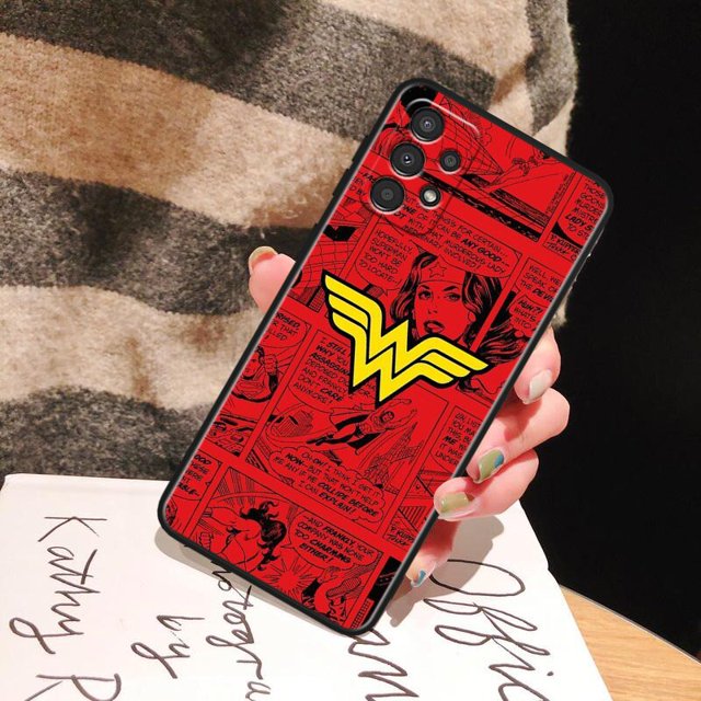 Funda de teléfono Wonder Woman para Samsung A22S A22 A21S A14 A13 A12 A11 A04S E A03S A02S A01 Core Black Soft Cover qiuyongming unisex