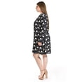 thumbnail image 2 of Vestido floreado Roman Fashion /Tallas Extras, 4222 (Negro flores) negro 38, 2 of 6