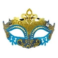 thumbnail image 2 of Lilgiuy Mardi Gras Masquerade Mask Half Face Venetian Masks Vintage Mascarade Mask Antique Look Costumes Party Accessory for Women Men Carnival, Multiple Styles and Colors, 2 of 3