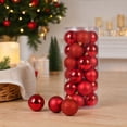 thumbnail image 6 of Ball Ornament Glossy Finish Decorative Sphere Multi‑Surface Style for Christmas Tree Holiday Decoration, 6 of 7