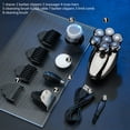 thumbnail image 2 of MesaSe Men Head Electric Razor IPX7 Waterproof 5-in-1 USB Rechargeable Men Grooming Kit, 2 of 9