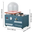 thumbnail image 4 of KFFKFF Vacuum Casting Machine with 290W Power, 3 CFM Pump, Bell Jar, Oil Injection Port, Precision Pressure Gauge, 11 x 11 in Workbench, Ideal for Jewelry and Metal Casting, 4 of 9