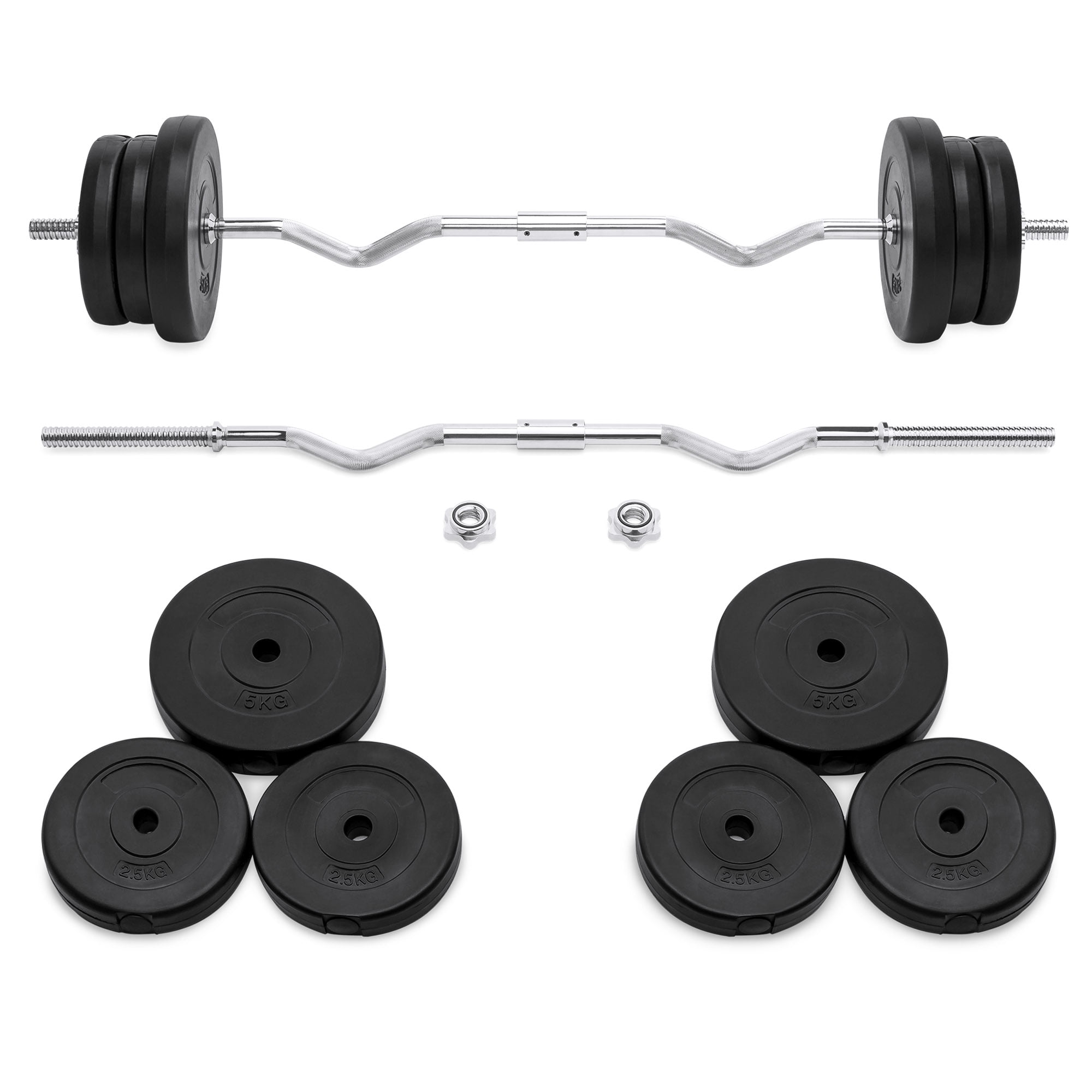 weighted bar workout