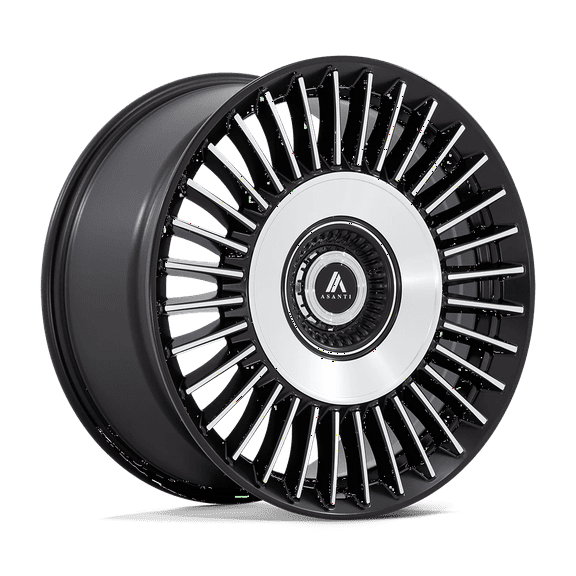 Asanti Black Cast Aluminum Wheel AB40 22x10.5 5x115/120 S-BLK BR-MCH-FC 18mm, AB040MD22052018