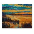 thumbnail image 3 of Designart 'Little Boat At The Horizon Of A Lake During Evening Glow' Nautical & Coastal Print on Natural Pine Wood, 3 of 5