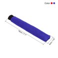 thumbnail image 2 of Unique Bargains Anti Skid Sweatband Badminton Tennis Racket Towel Grip Overgrip, Red/Blue 4 Pack, 2 of 6