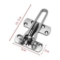 thumbnail image 3 of Door Lock Latch for Home Security, Front Door Locks for Kids, Home Reinforcement Lock for Swing-in Doors, Thicken Solid Aluminium Alloy, Sand Silver, 1PC, 3 of 7