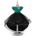 thumbnail image 2 of Generic Clearance Kids Children Toddler Baby Girls Spring Summer Tulle Sequins Glitter Dress Performance Formal Clothes Cute Bow Dresses Christmas Party Princess Dress(3-4 Years,Green), 2 of 9