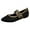 Black, variant on Mostsola Mary Jane Shoes Women Knitted Mesh Ballet Flats Comfort Walking Shoes Dressy Shoes