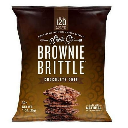 Sheila Gs Chocolate Chip Brownie Brittle  1 Ounce -- 72 per case. BB 6/2024