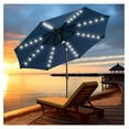 Jiowenm 10Ft Patio Umbrella, Table Umbrella with 40 LED Lights, Outdoor