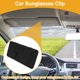 thumbnail image 2 of Clip para gafas de sol del coche Unique Bargains, soporte universal para gafas de sol en el parasol del coche, cuero negro 32x16cm 1 Pcs, 2 of 7