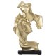 thumbnail image 1 of Estatuilla De Resina De 26Cm/10,22 Pulgadas, Decoración Artesanal, Resina Dorada, Pareja Besándose, Amante, Estatuilla Creativa, Regalo De San Valentín, Estatua De Arte De Escritorio Vogacara HA019776-00, 1 of 7