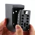 thumbnail image 3 of WALFRONT Key safe padlock, Waterproof Portable Key Safe Box Lock Wall Mount Key Storage Security Lock Outdoor Storage Box 10 Digits Security zinc Alloy Padlock for Home Family Realtor, 3 of 7