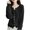 Black, variant on Womens Sweaters Fall Fashion Crewneck Long Sleeve Button Down Knitwear Drop Shoulder Relaxed Warm Cardigan for Winter Chilly Days School Lounging Weekend Errands Layering