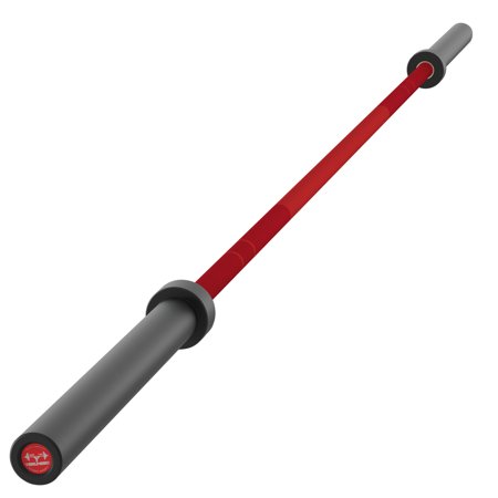 PexFix 87-Inch Olympic Barbell Bar for Weightlifting and Power Lifting Barbell 1500lb Red