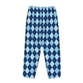 thumbnail image 5 of Haiem Blue Squares Women's Pajama Pants Ultra Lightweight Pjs Bottoms Sleepwear Bottom Pants With Pocket Drawstring-Small, 5 of 7