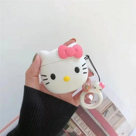 Hello Kitty Earphone Case Accessories for AirPods 1/2/3 Pro/2 Apple Bluetooth Earphone Charging Case Silicone PC Case