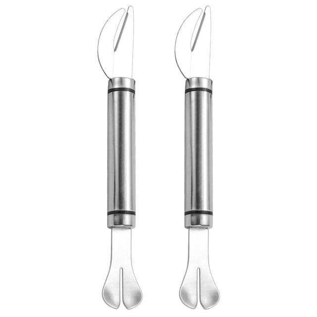 2 cuchillos multifunción para limpiar camarones, peladores y limpiadores de camarones.