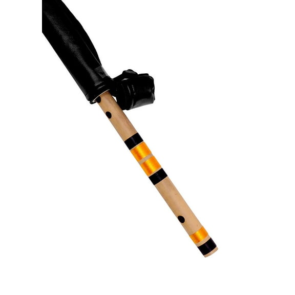 Musical Flutes Bamboo Flutes C Natural 7 Hole Right Hand Bansuri Size 19 Inch With Free Carry Bag By Indian Collectible