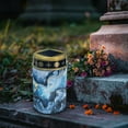 thumbnail image 3 of COEQINE Solar Lights Outdoor Waterproof Cemetery Lights Solar Powered Grave Solar Lantern Outdoor Waterproof Walkway Lights for Lawn Garden Pathway, Blue Black Marble, 3 of 7