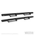 thumbnail image 1 of Westin Automotive Nerf Bar 56-135552 HDX; With Drop Down Steps; 3 Inch Square Straight; Powder Coated; Black; Stainless Steel; With Welded End Caps; Rocker Panel Mount, 1 of 11