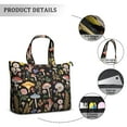 thumbnail image 2 of Boho Mushroom Vintage Travel Tote Bag for Women, Large Capacity Weekender Bag with Zipper Closure & Interior Pockets, Lightweight Carry-On for Travel, Gym & Work (Magical Forest Mushrooms), 2 of 5