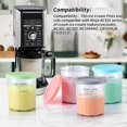 thumbnail image 2 of LAICAIW 4 Pack Ice Cream Pints and Lids Compatible with Ninja NC501 Creami Ice Cream Makers,BPA-Free,Dishwasher Safe,Color Lids(Grey/ Green/ Pink/ Blue), 2 of 7