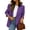 Purple, variant on TOMVIGX Womens Blazers Stretchy Lapel Casual Blazer Long Sleeve Work Office Suit Jacket Loose Fit Fall Business Casual Outfits for Women with Pocket Blue L