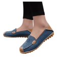 thumbnail image 3 of asdoklhq Womens Casual Shoes,Women's Comfortable Hollow Leather Printed Flat Casual Loafers Single Shoes, 3 of 8