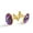 Color 3, variant on PhooArto Men's Classic Stainless Steel, Geometry Love Heart Cufflinks Business Wedding Shirts, Golden