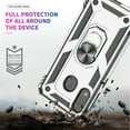thumbnail image 5 of LeYi for Samsung Galaxy A20/A30 Case [Military Grade Drop] Heavy Duty Silicone Rugged Shockproof Protective Cover for Samsung A20/A30 Phone Case with Ring Kickstand Hard(Not Fit A20S), Silver, 5 of 7