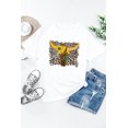 thumbnail image 2 of ABPHQTO Camiseta blanca con estampado de vaca occidental para mujer, 2 of 5