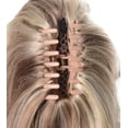 thumbnail image 3 of OneDor® 12" Curly Synthetic Clip In Claw Ponytail Hair Extension Synthetic Hairpiece 115g with a jaw/claw clip (1B-Off-Black), 3 of 4