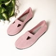 thumbnail image 5 of Hinvhai Womens Shoes Sneakers Comfortable Casual Flat Shoes Summer Breathable Slip On Sneakers Walking Soft Sole Canvas Pink 5.5(36), 5 of 7