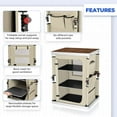 thumbnail image 5 of Eagle Peak Outdoor Camping Table,Easy Set Up Portable Lightweight Aluminum Camping Kitchen, Beige, 5 of 9