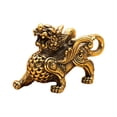 thumbnail image 4 of GROWTH TANK Brass Kirin Key Pendants Sturdy Car Key Chain Animal Accessories Desk Decoration 36mmx26mm, 4 of 9